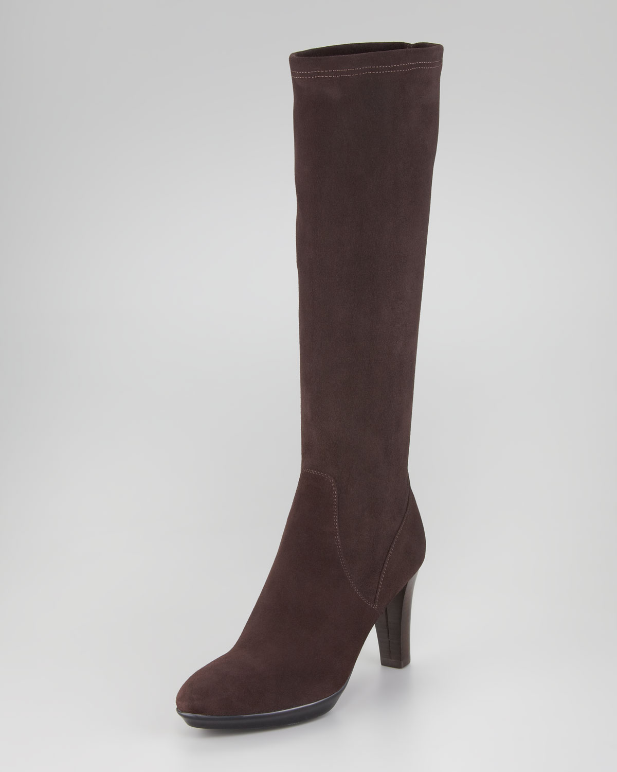Aquatalia Rhumba Stretch Suede Tall Boot in Espresso (Brown) Lyst