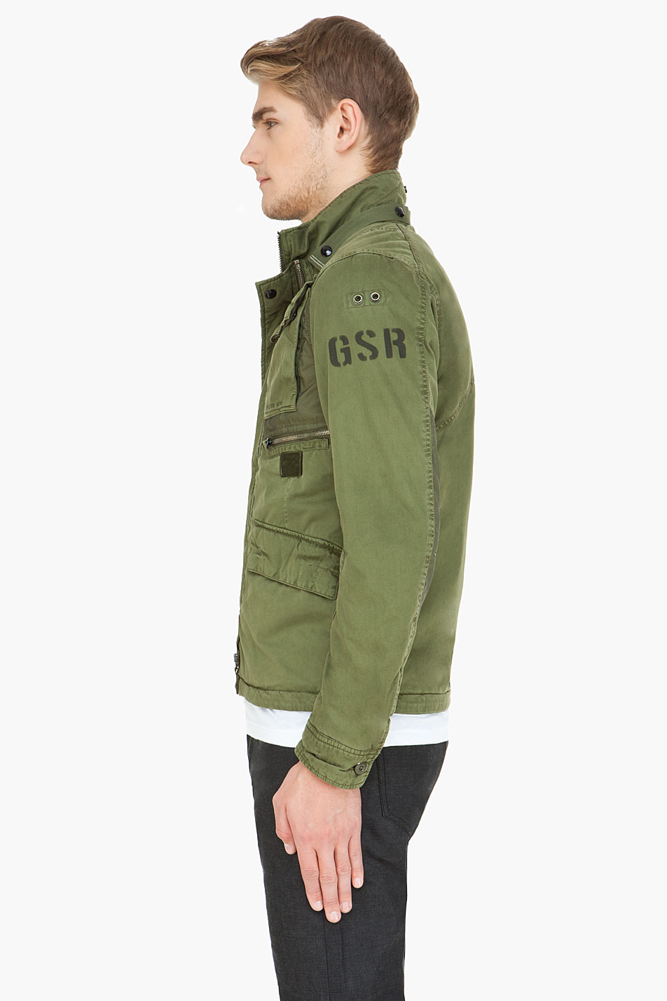 G-Star RAW Army Green Aero Field Jacket for Men | Lyst