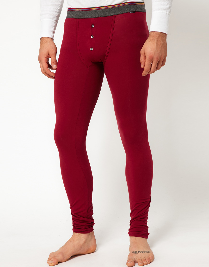 mens red long underwear