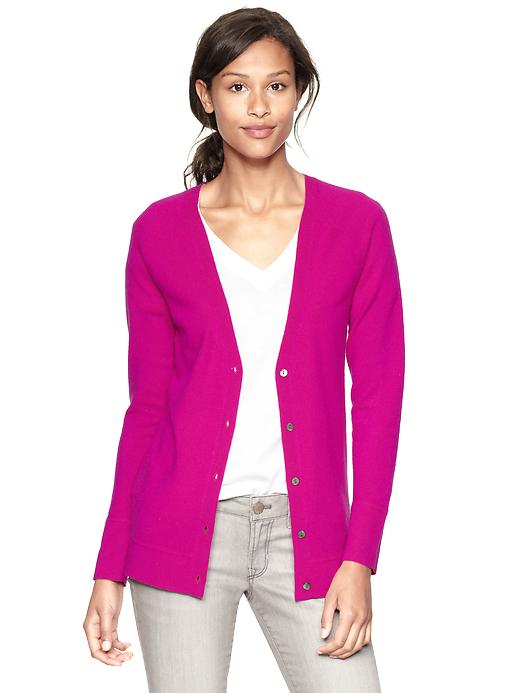 Gap Cashmere Cardigan in Pink electric fuchsia Lyst Gap Cashmere Cardigan in Pink electric fuchsia Lyst