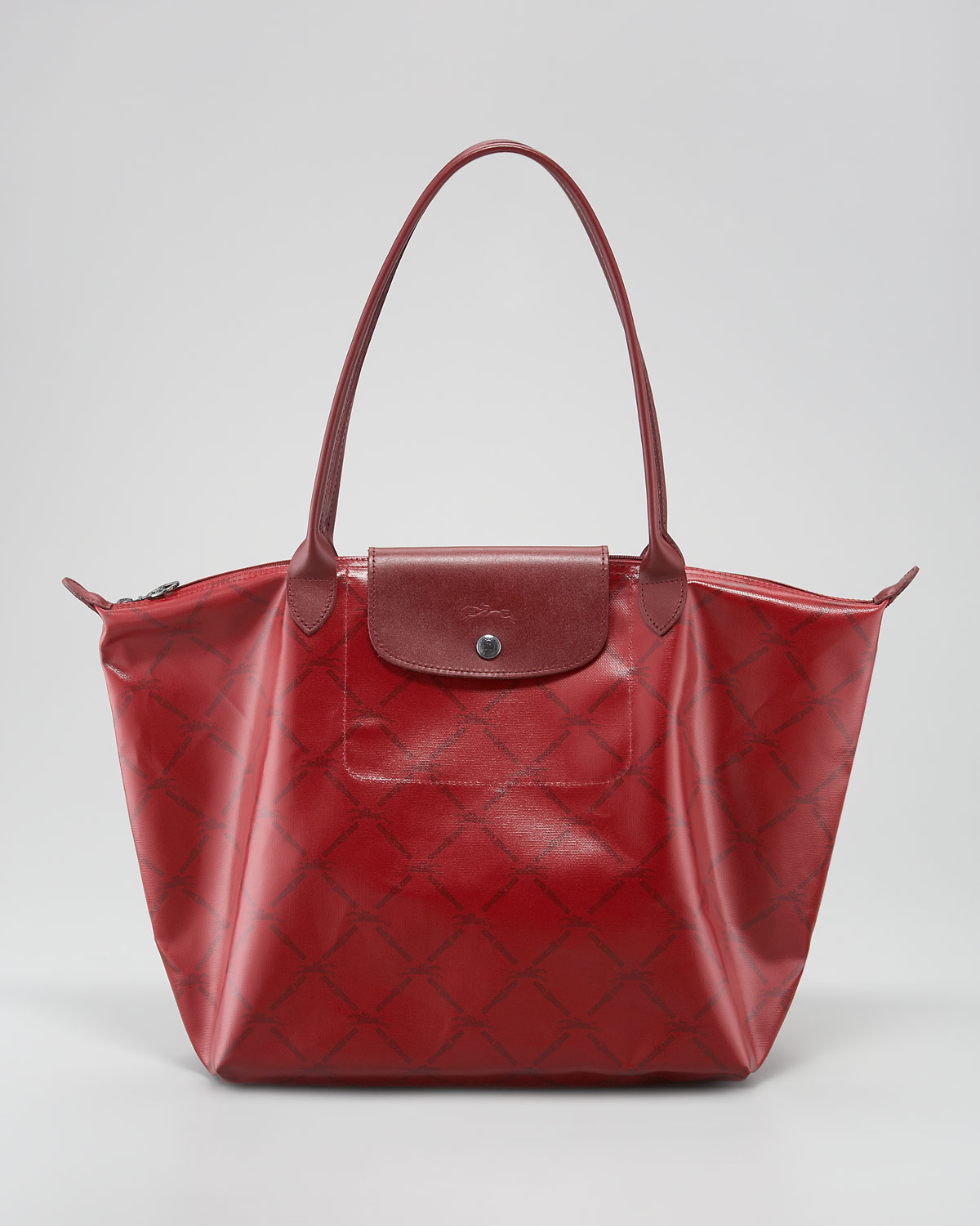 Lyst Longchamp Tote Large Metallic Shoulder Bag in White