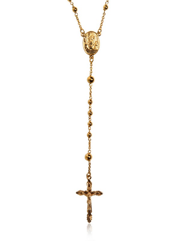 Dolce & Gabbana Tradition White Gold Rosary Necklace in Metallic for Men Mens Jewellery Necklaces 