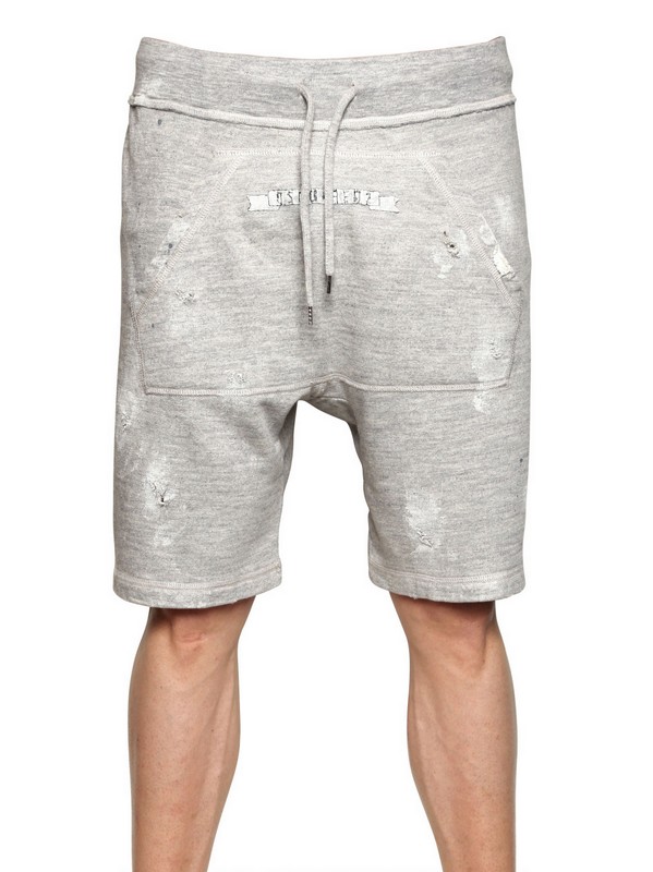 fleece jogger shorts