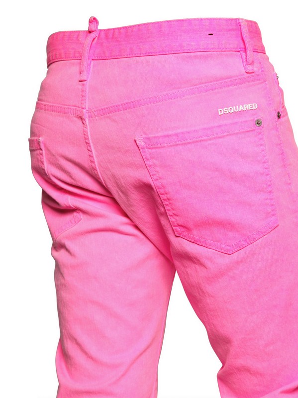 DSquared² Cool Guy Neon Stretch Denim Jeans in Pink for Men | Lyst