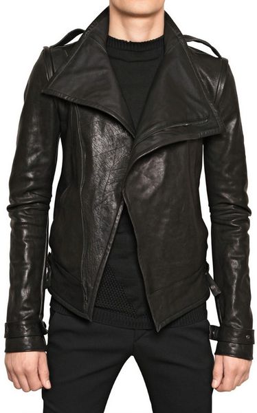 Gareth Pugh Zip Up Vest Leather Jacket in Black for Men | Lyst