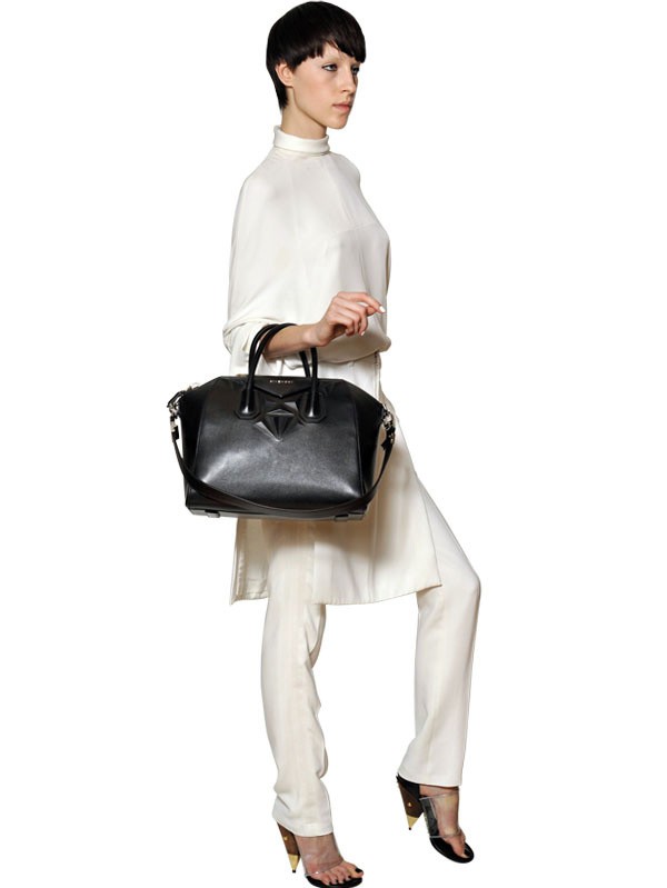 silver geometric figure bag