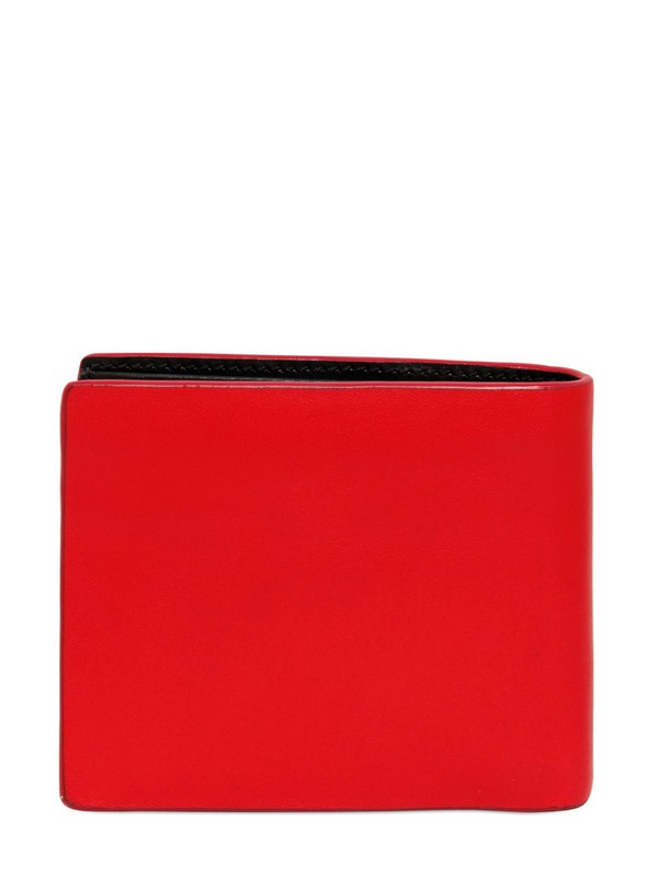 Givenchy Printed Logo Two Tone Leather Wallet in Red/Black (Red) for ...