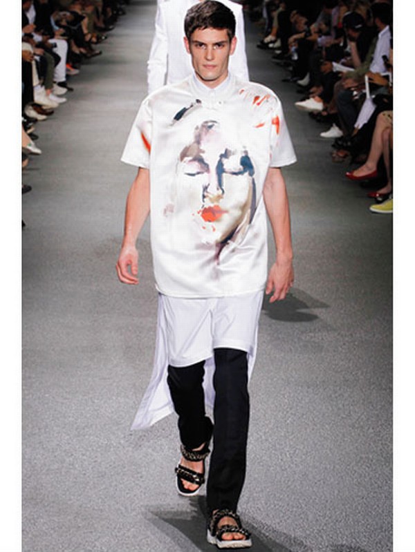 Givenchy Printed Satin Top in White for Men | Lyst