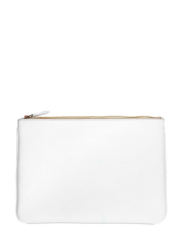 white pouch bag