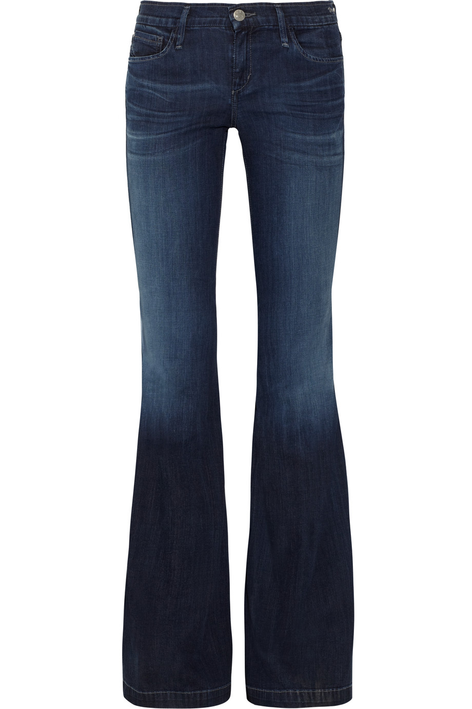 Goldsign Virginia Low-rise Flared Jeans in Mid Denim (Blue) - Lyst