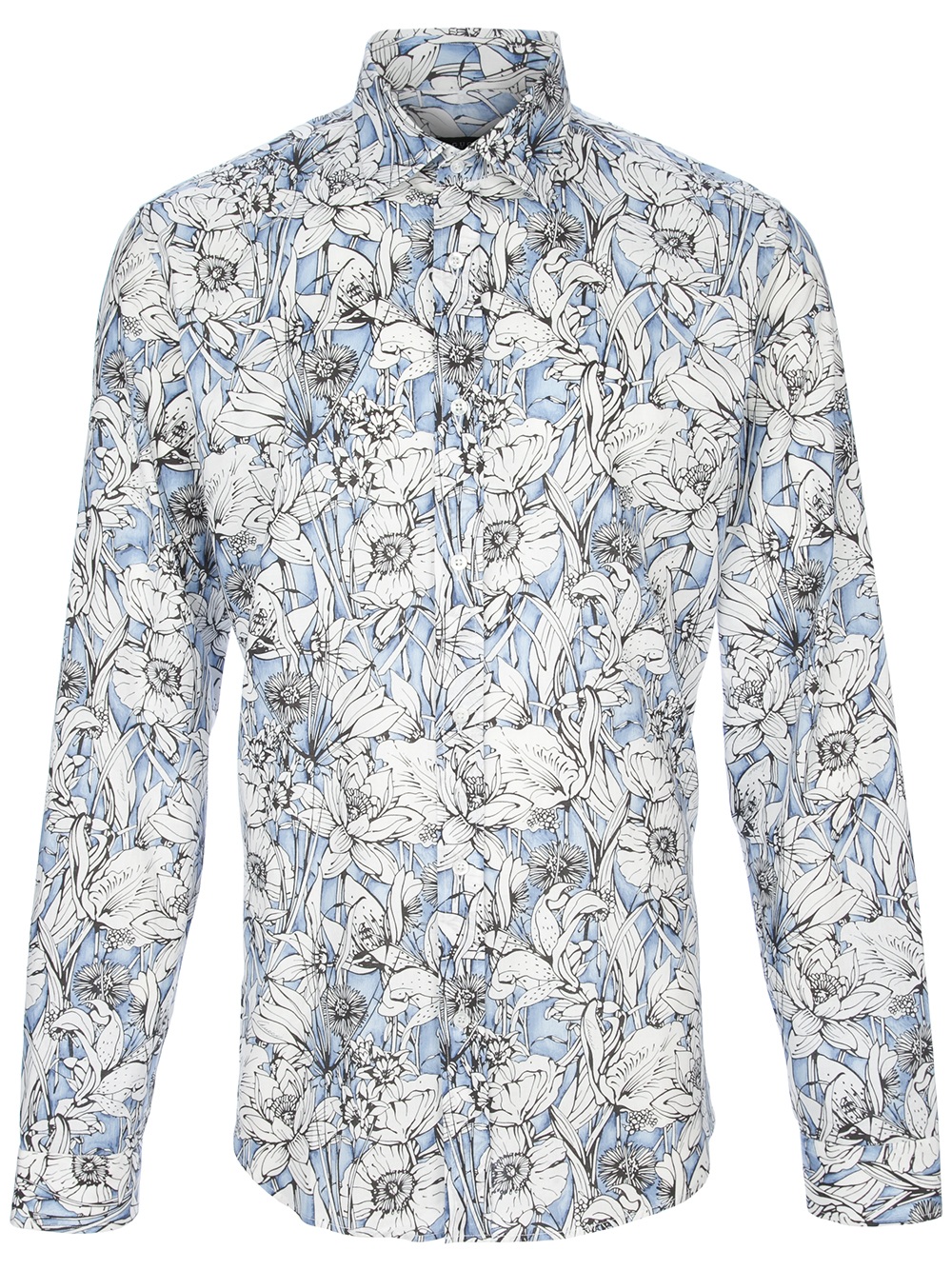 gucci men's floral shirt