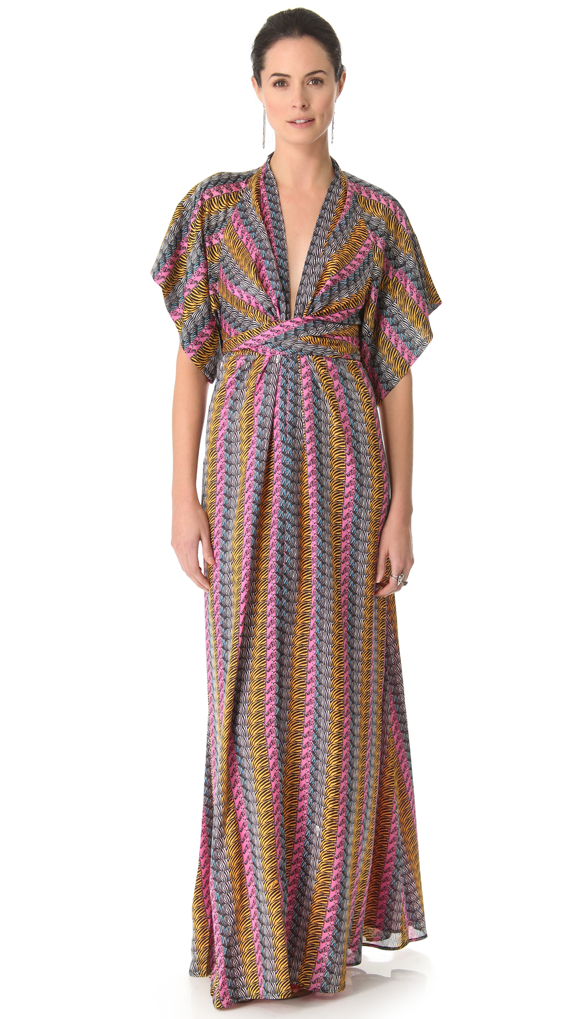 Issa Long Kimono Dress | Lyst