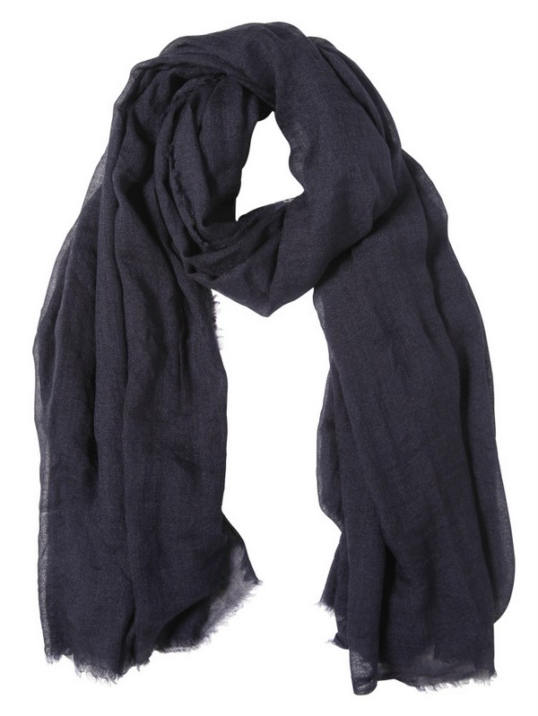 Lanvin Cashmere Silk Gauze Scarf in Blue for Men Lyst