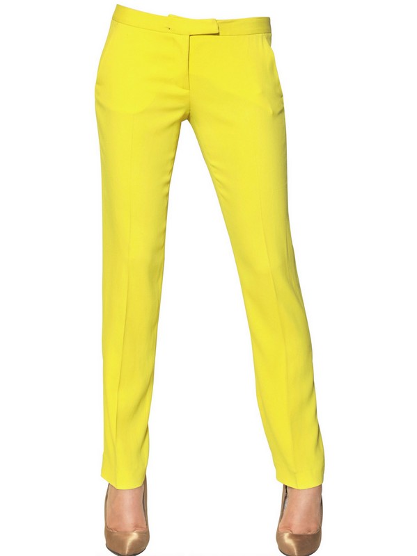 yellow cigarette pants
