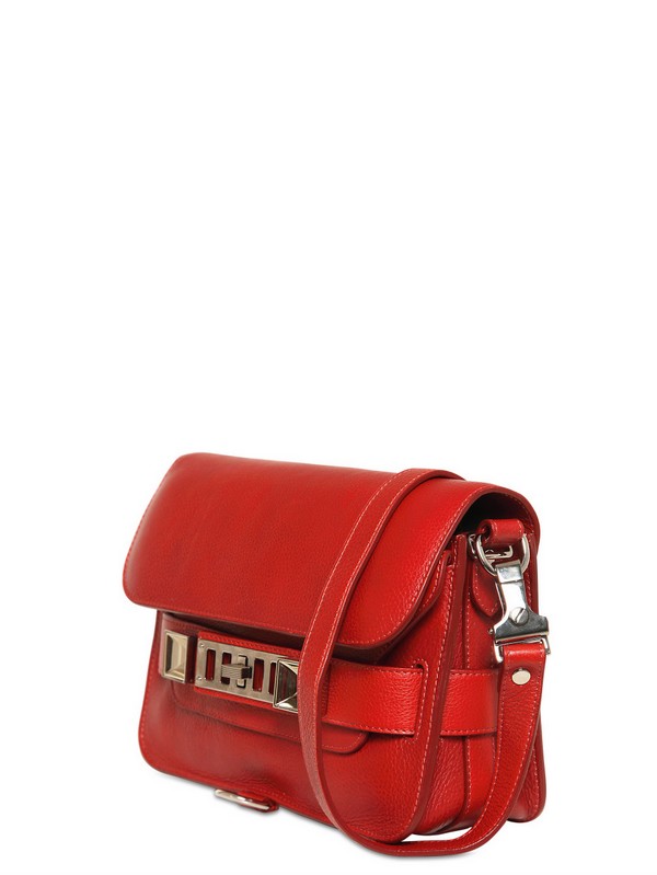 Lyst Proenza Schouler Ps11 Mini Classic Grained Leather Bag In Red Gallery