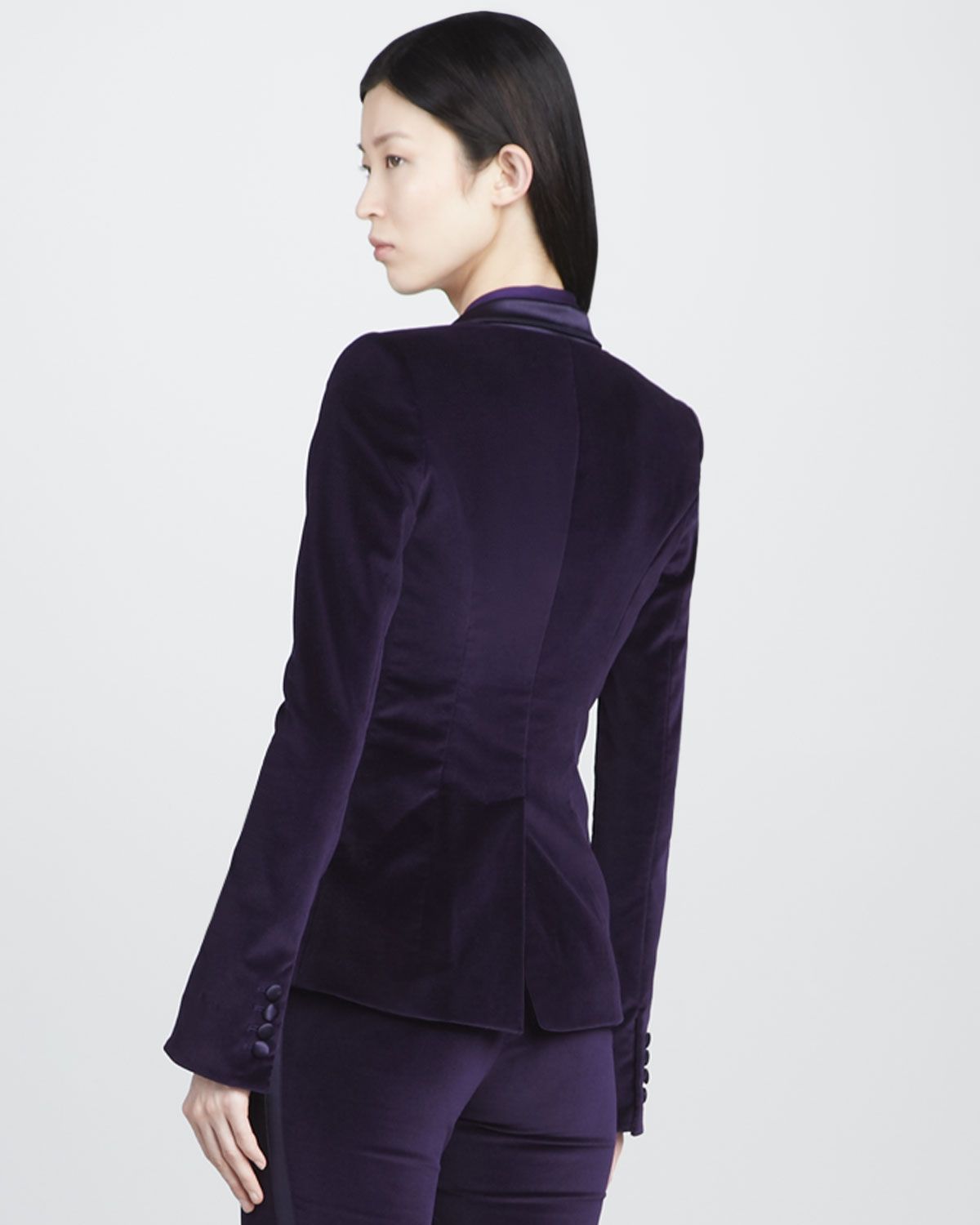 rachel zoe velvet suit