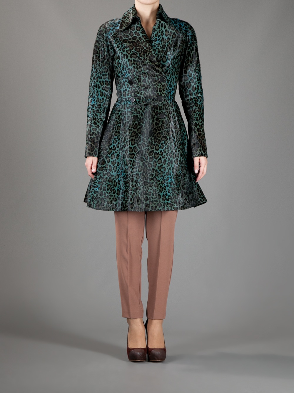 alaia leopard coat