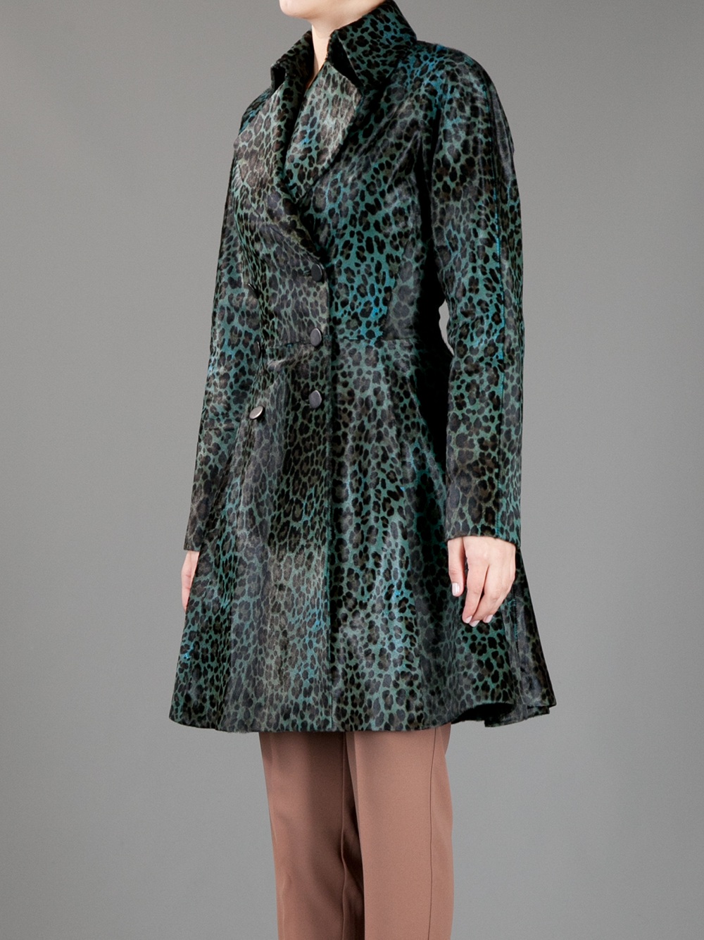 alaia leopard coat
