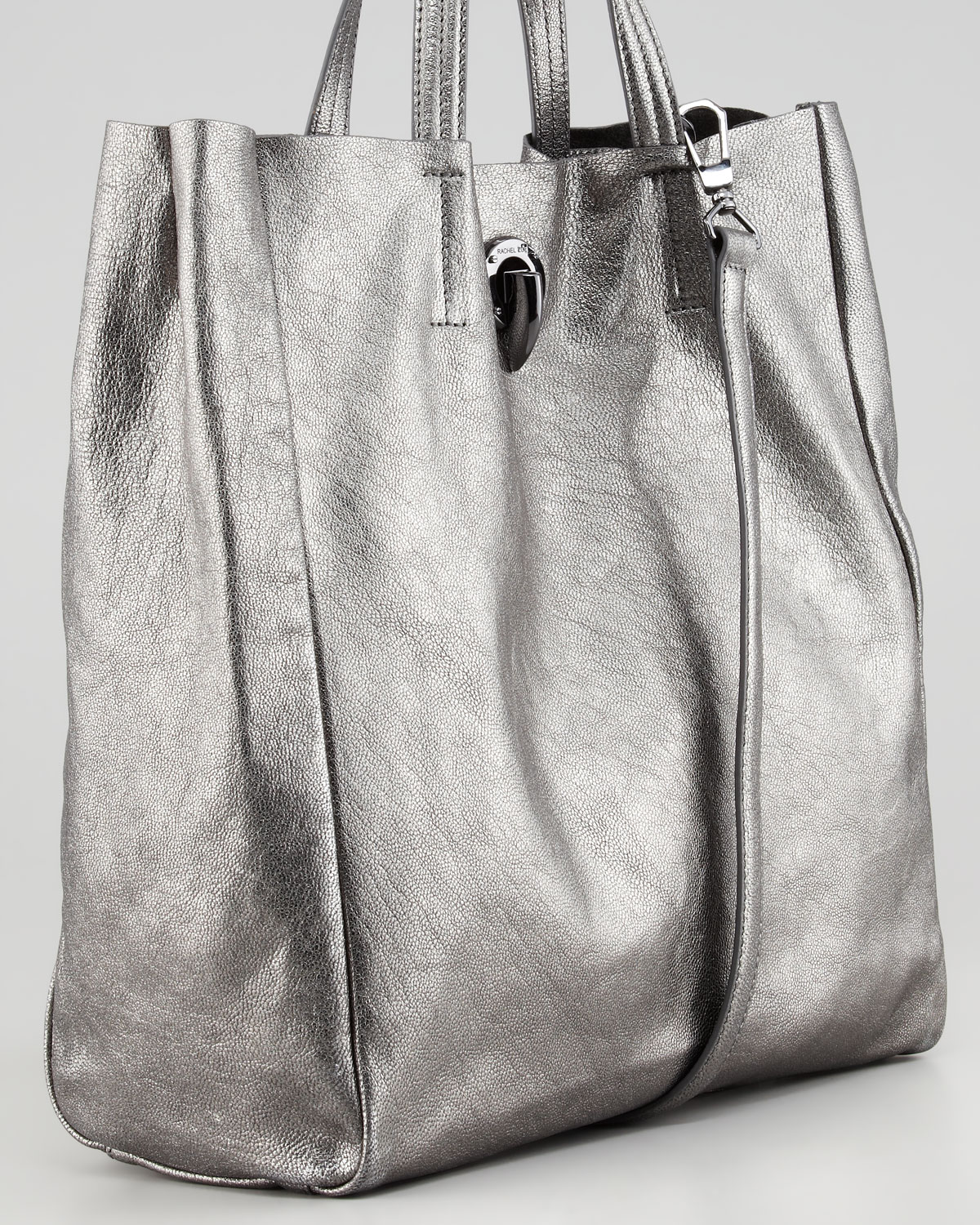 pewter tote bag
