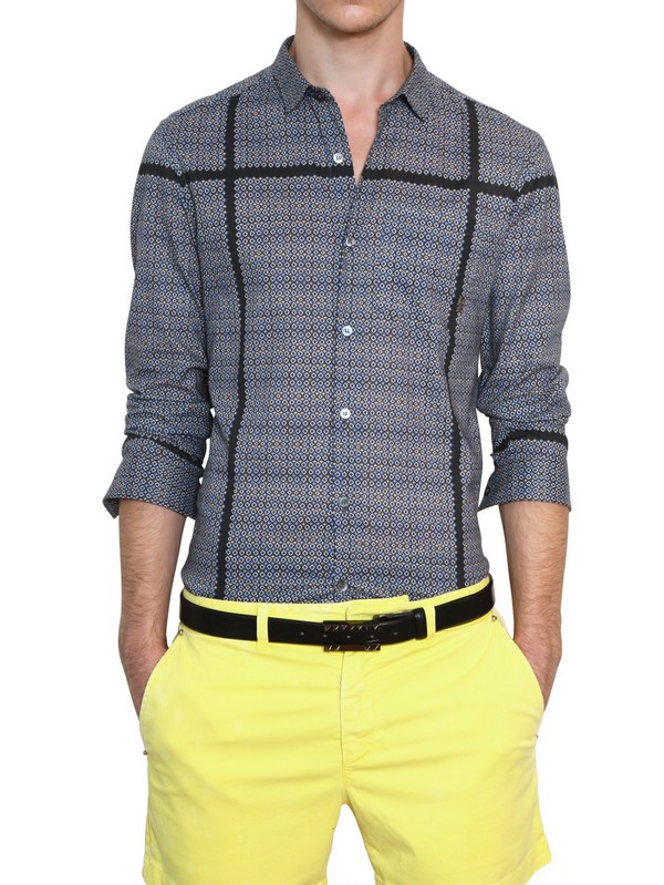 prada gabardine shirt