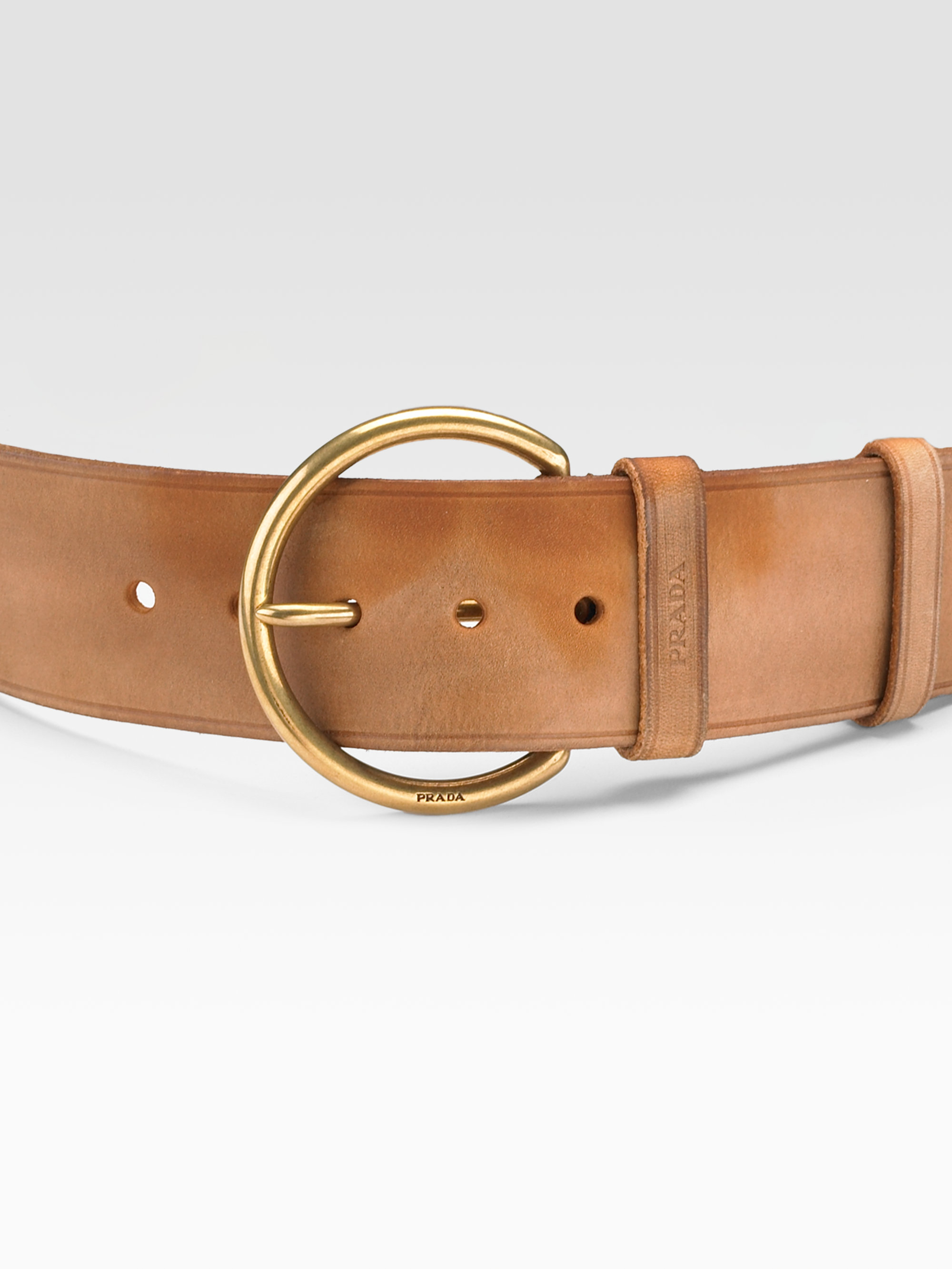 Prada Cuoio Belt in Brown (tan) | Lyst  
