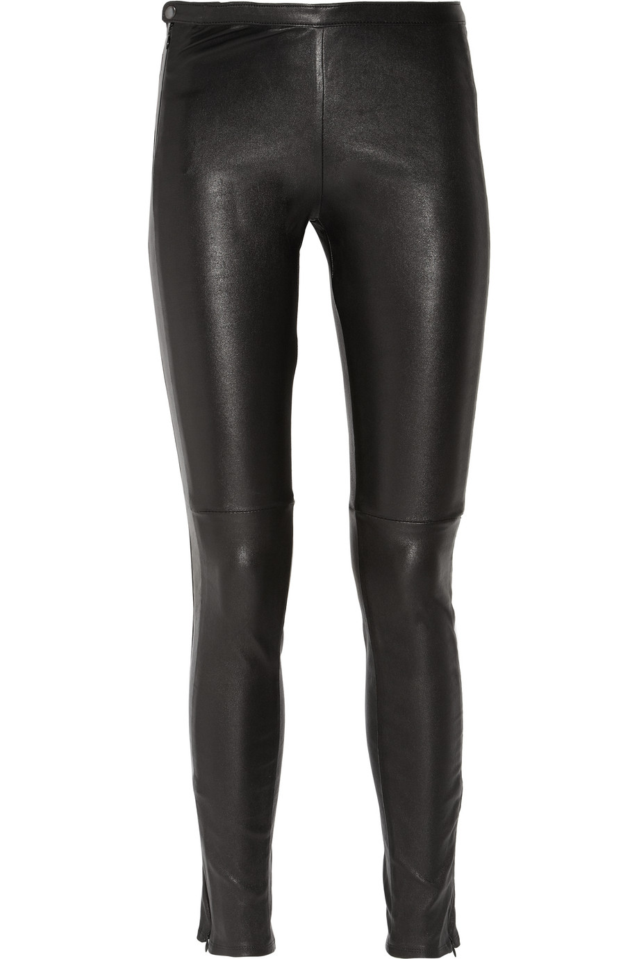 stretchy leather leggings