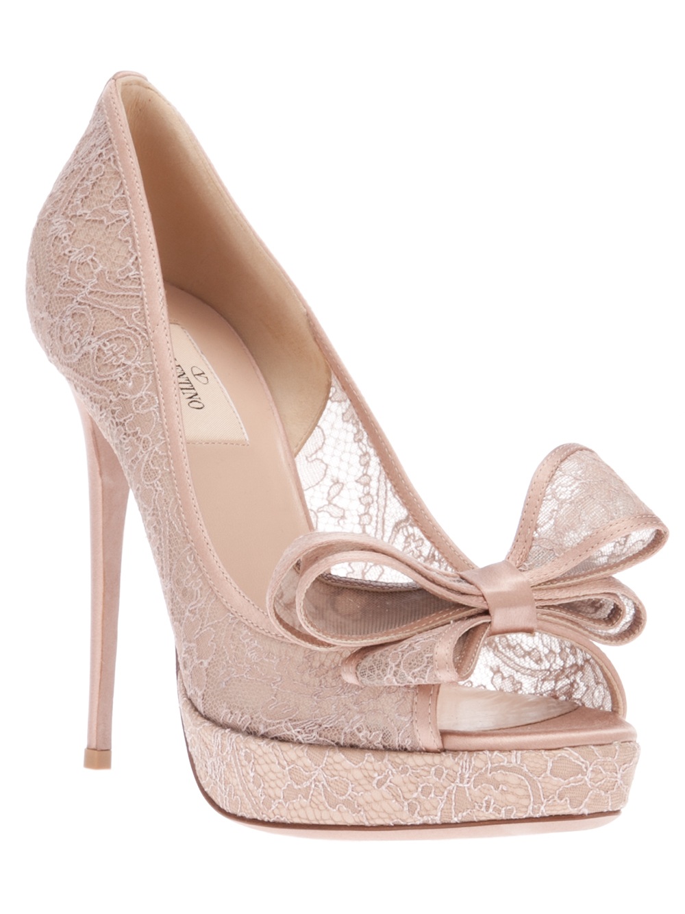 valentino lace heels