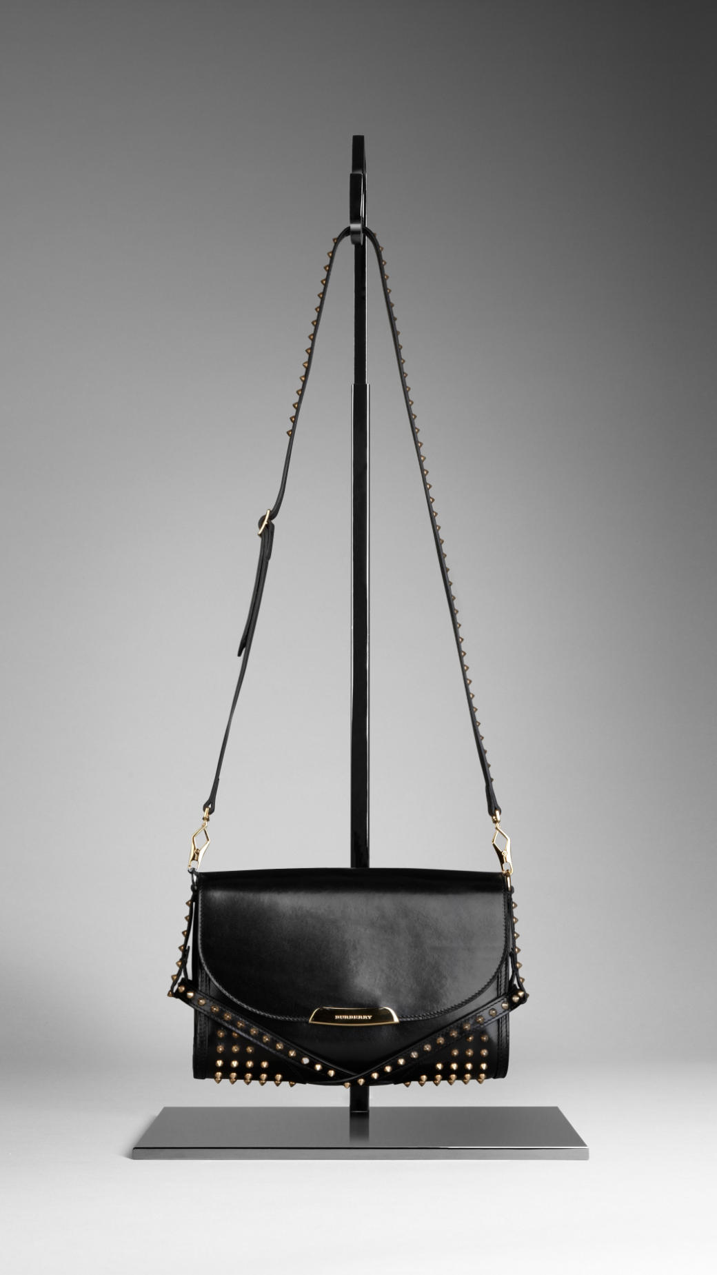 Small Black Crossbody Bag With Studs Paul Smith