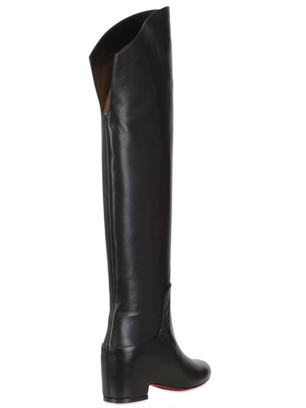 Christian Louboutin Beatriche Calf Over The Knee Boots in Black - Lyst