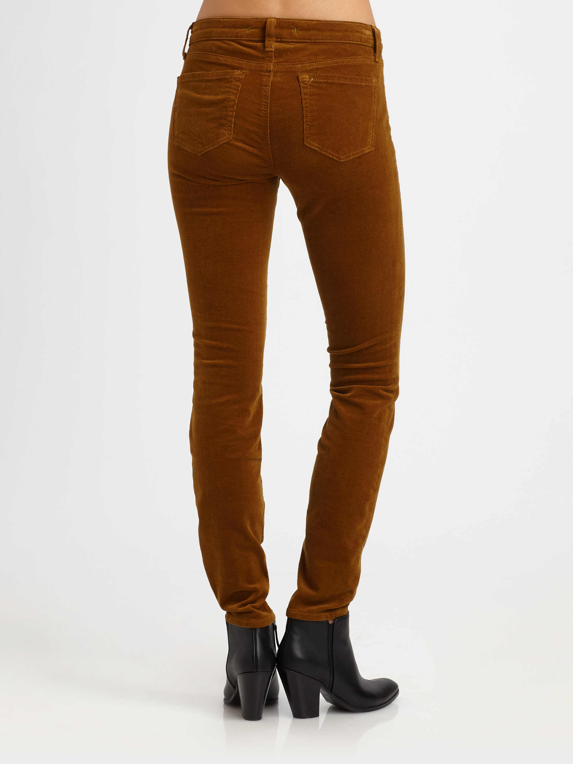 J Brand Corduroy Skinny Jeans in Moss (Brown) - Lyst