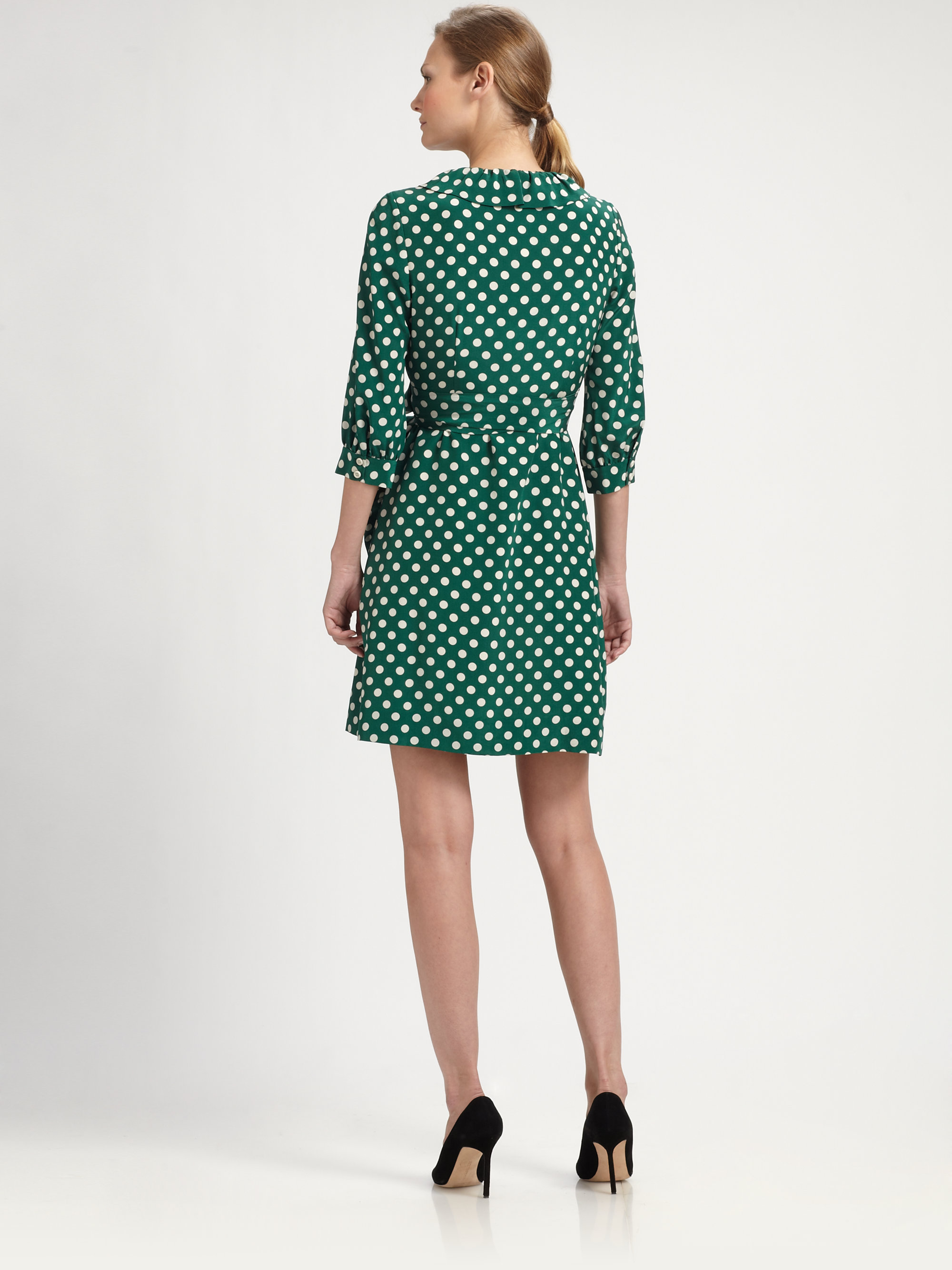 Kate Spade Daniella Wrap Dress in Green 