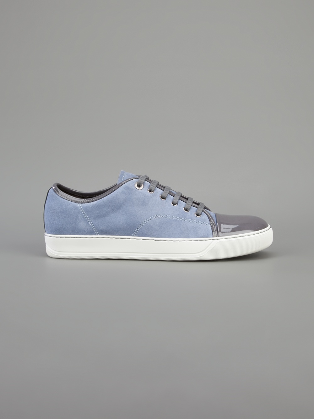 Lanvin Patent Toe Cap Sneaker in Blue for Men - Lyst