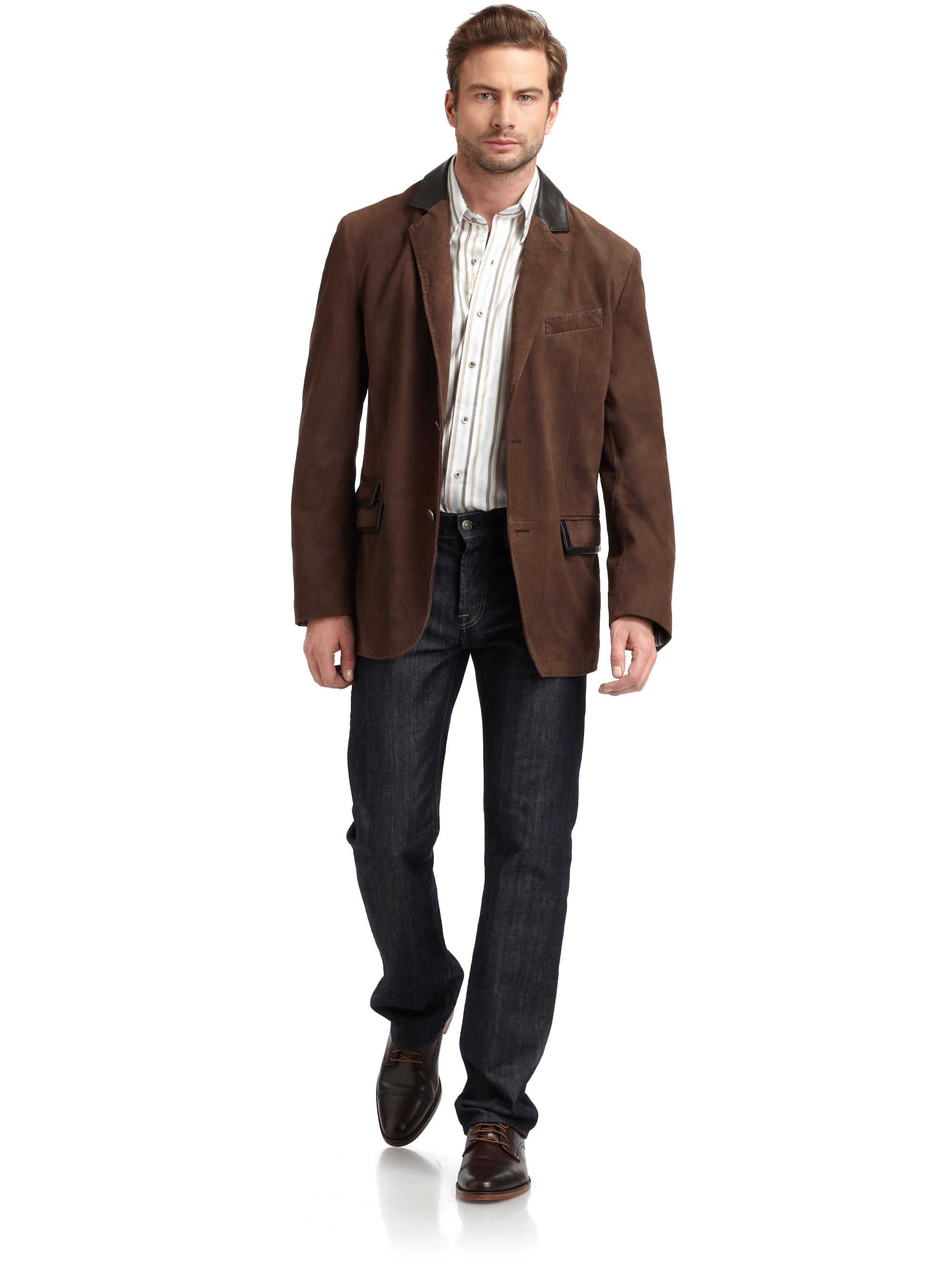 mens suede blazer jacket