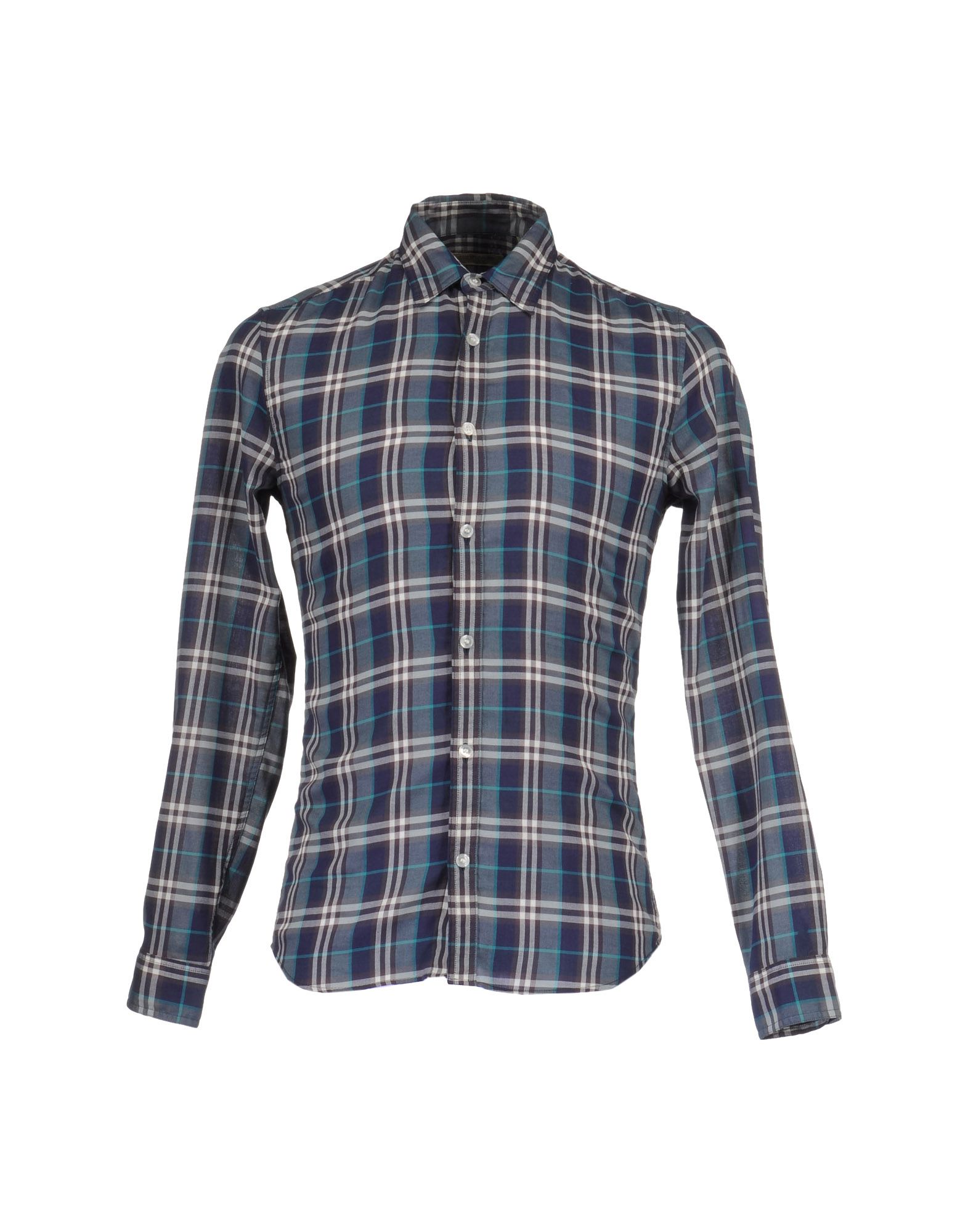 Burberry brit Long Sleeve Shirts in Blue for Men (bright blue) | Lyst