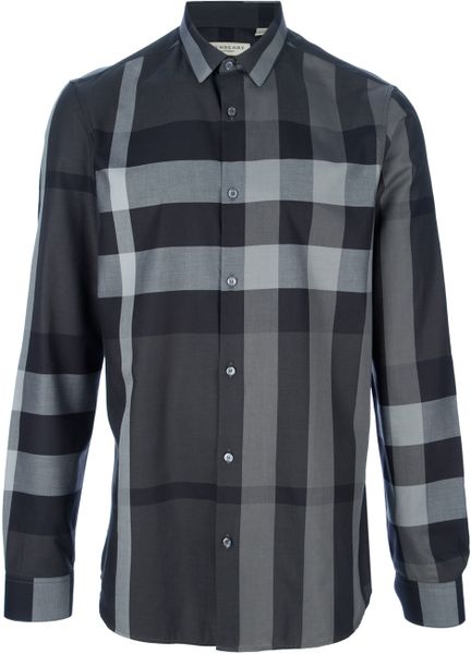 Burberry London Pembury Shirt in Black for Men (grey) | Lyst