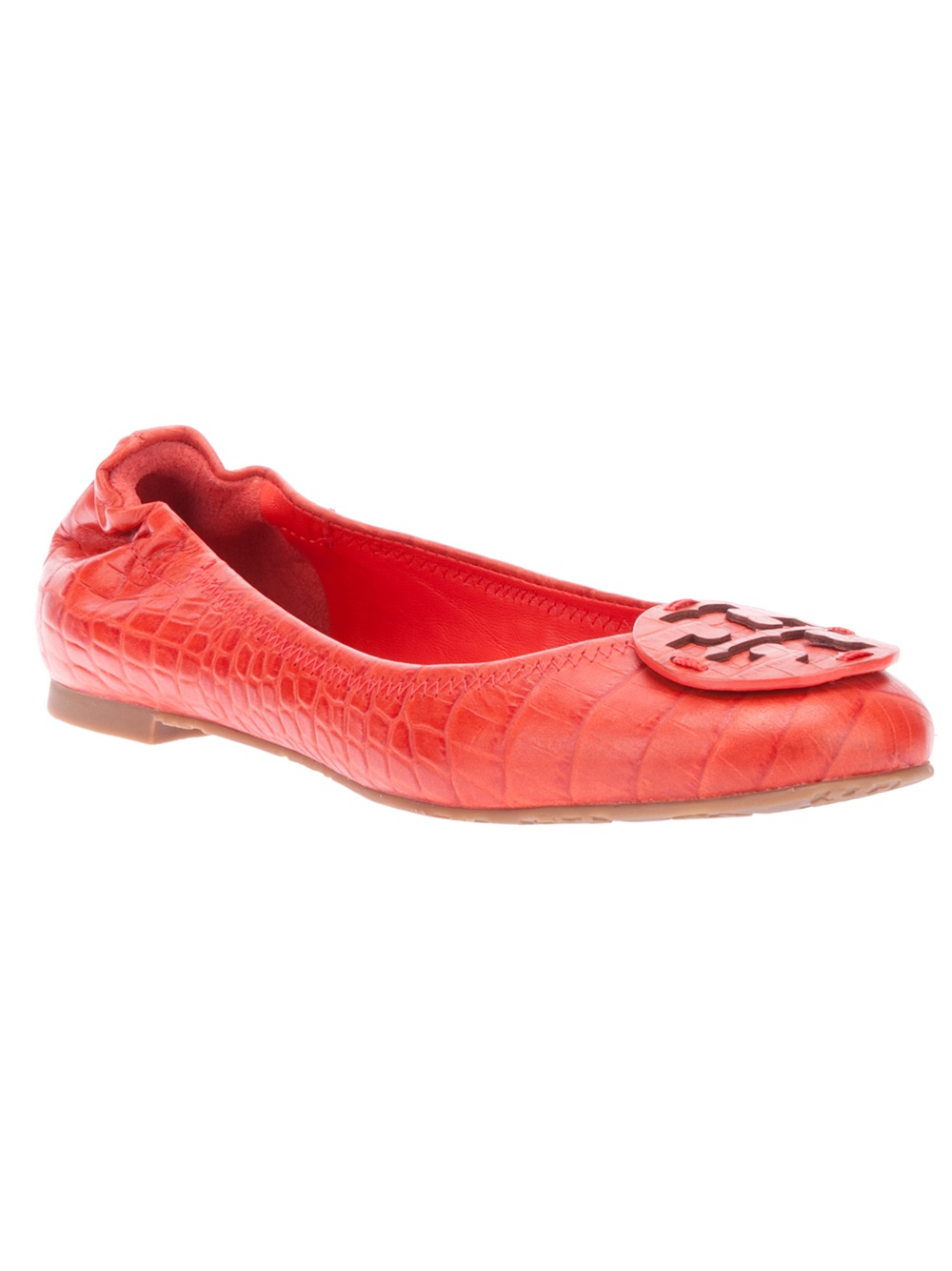 tory burch red patent flats