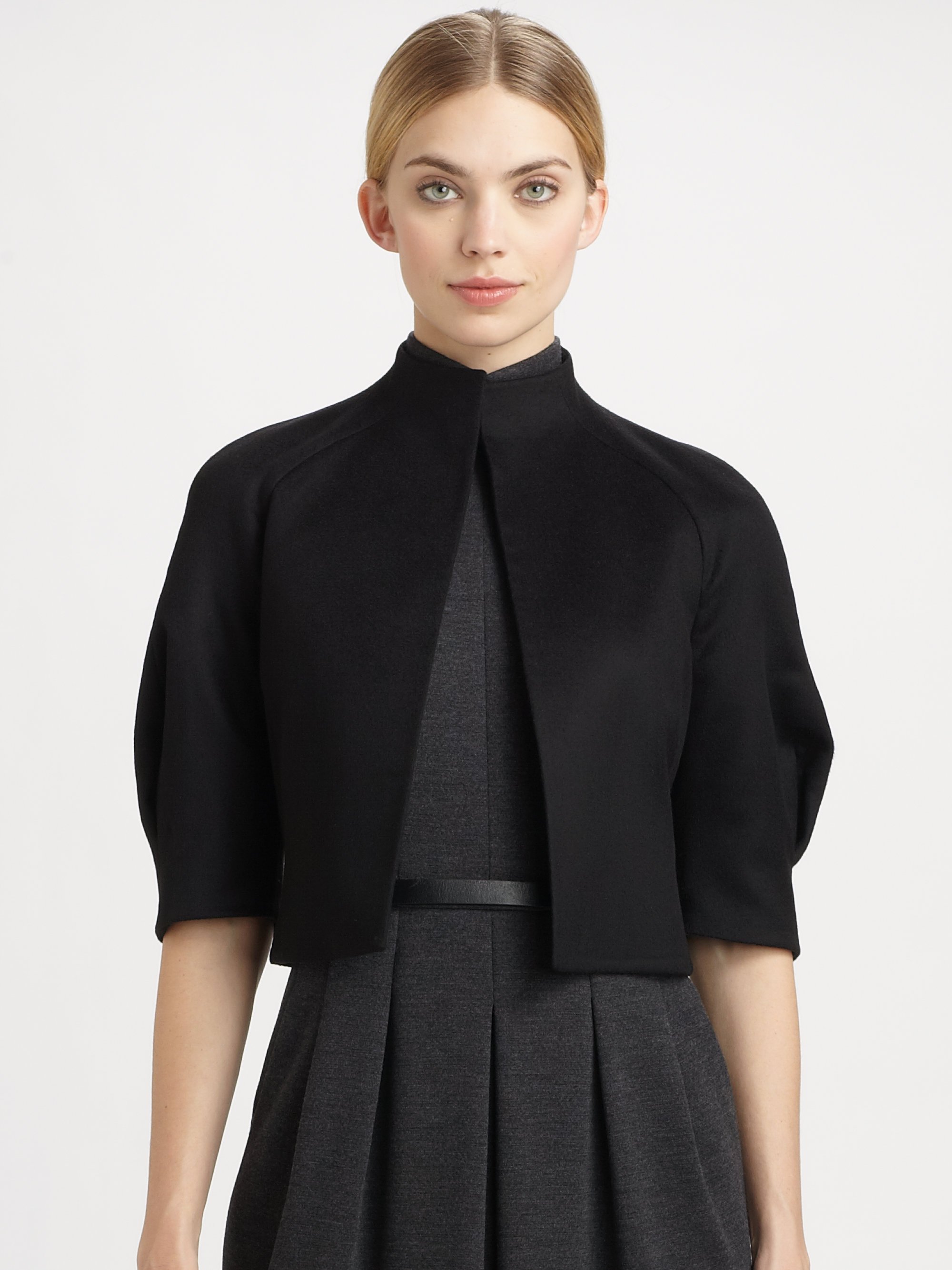 Balero jacket HDE Short Sleeve Bolero Jacket Shrug for Women S-4X Open Front Light Layering (Black, Medium) Product - Silver 3/4 Sleeve Satin Style Bolero Shrug Jacket Size X-Large Reduced Price.