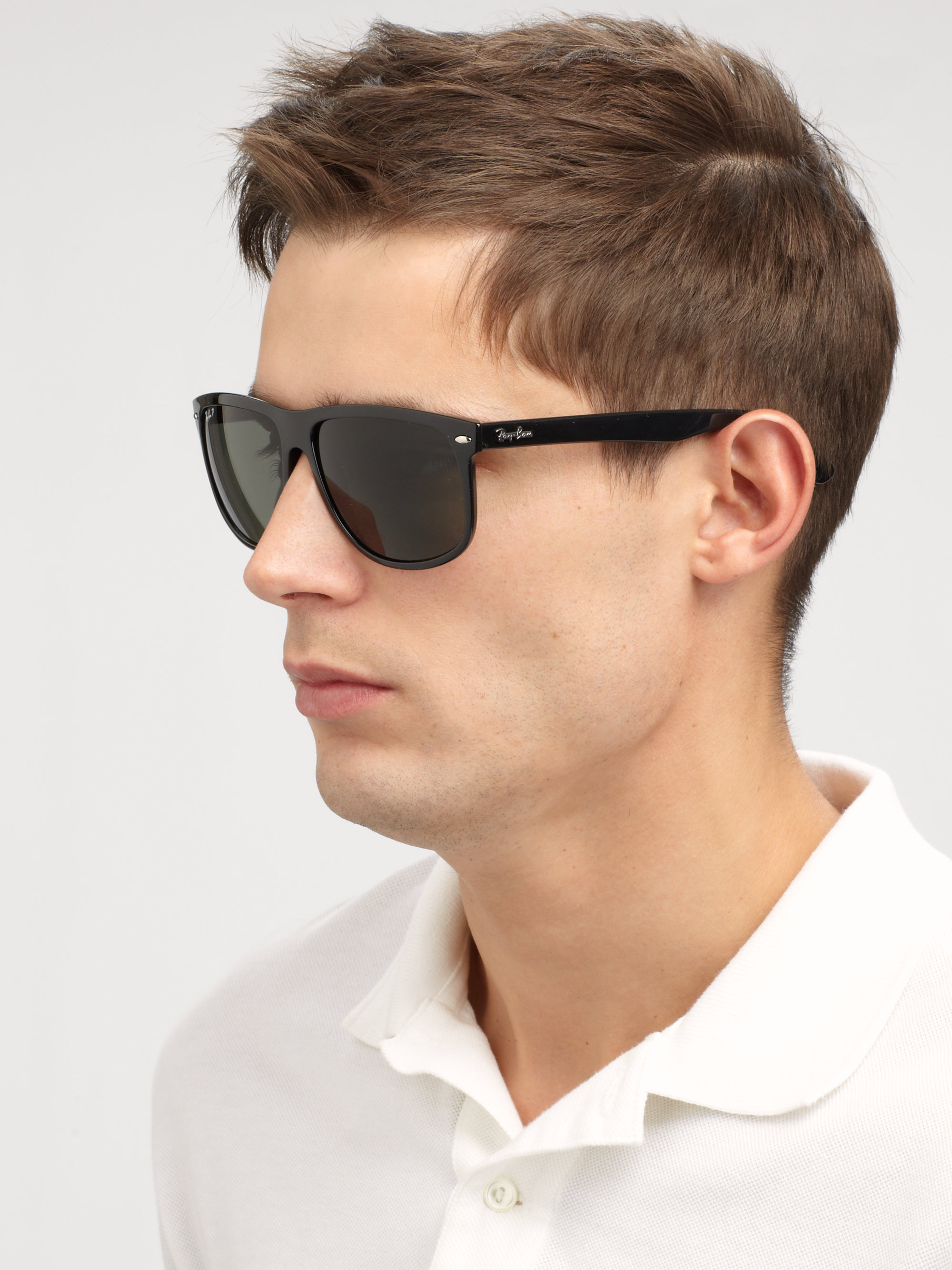 ray ban flat top boyfriend polarized