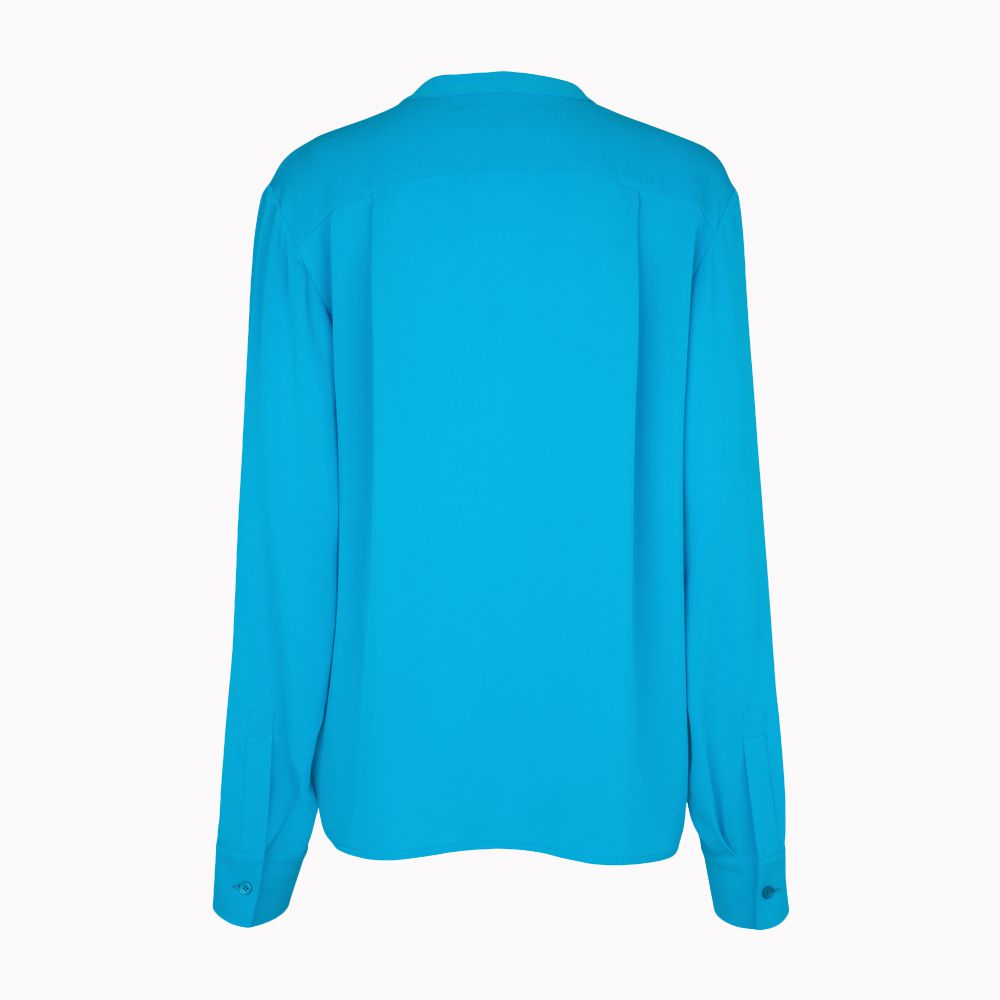 Stella Mccartney Solid Color Shirt In Blue Lyst