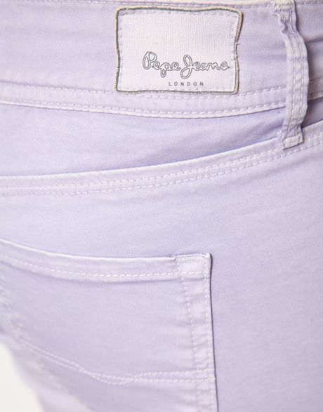 Pepe Jeans Skittle Pastel Skinny Jeans in Purple (lilac) | Lyst