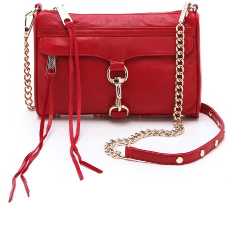 Rebecca Minkoff Mini Mac Bag in Red | Lyst