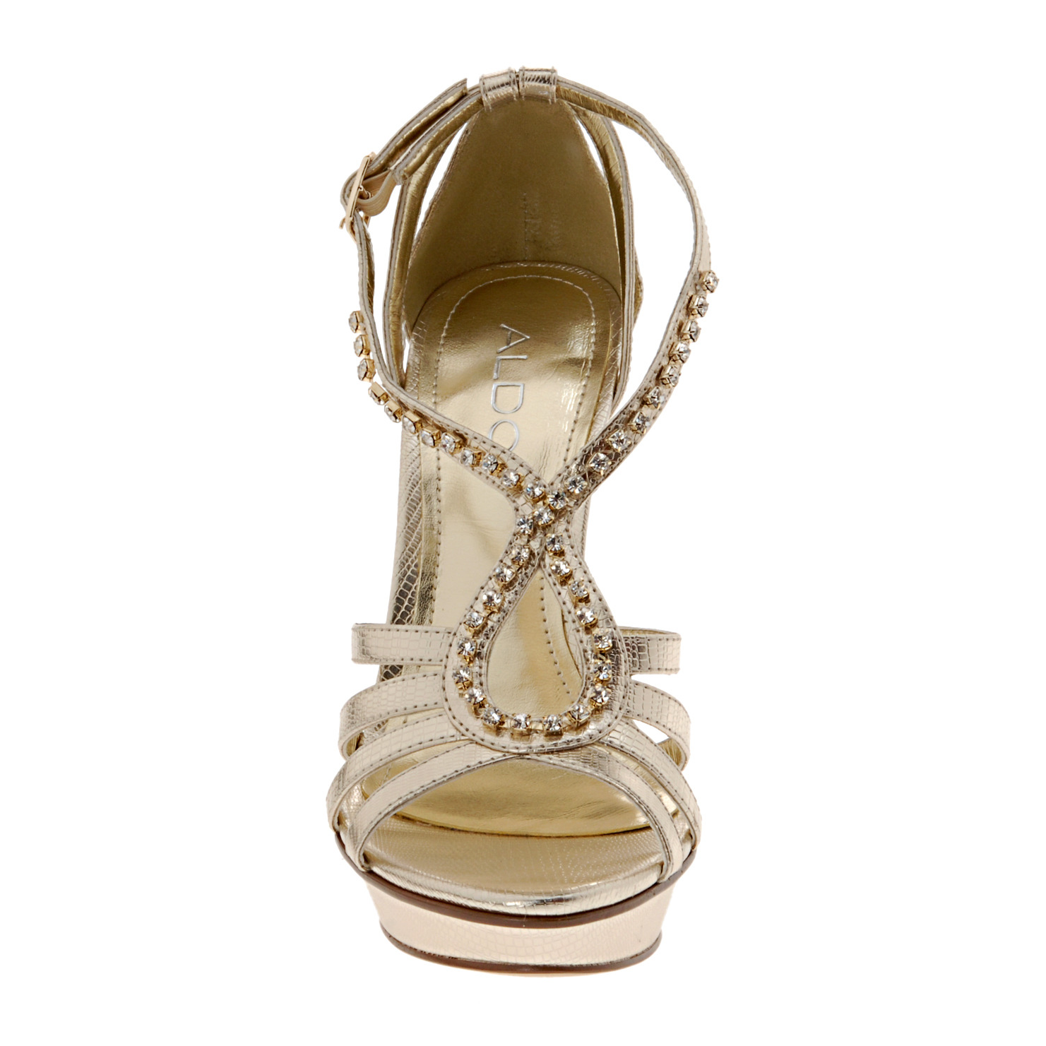 aldo flats with gold heel