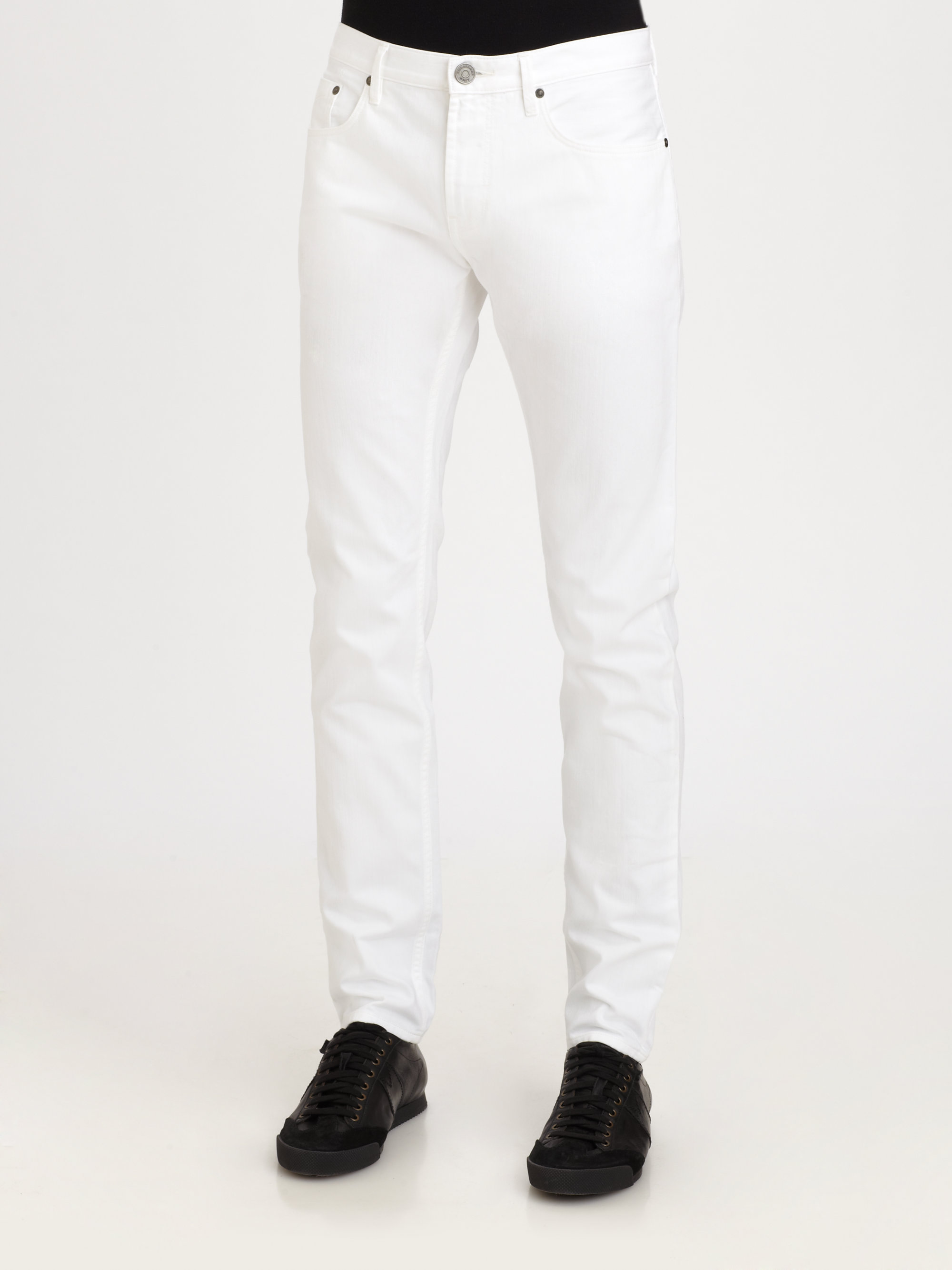Burberry pants mens white sale