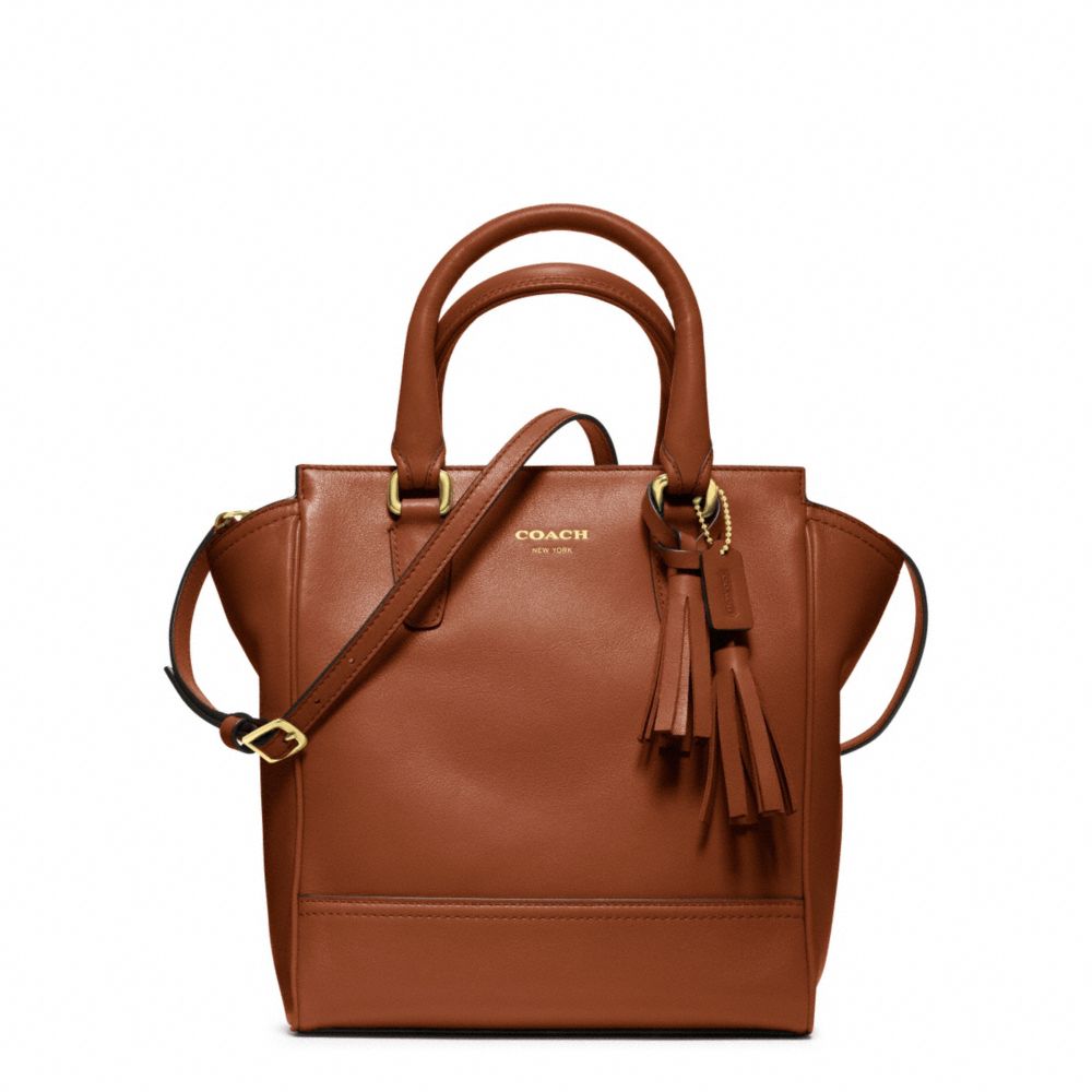 COACH Legacy Leather Mini Tanner in Brown Lyst