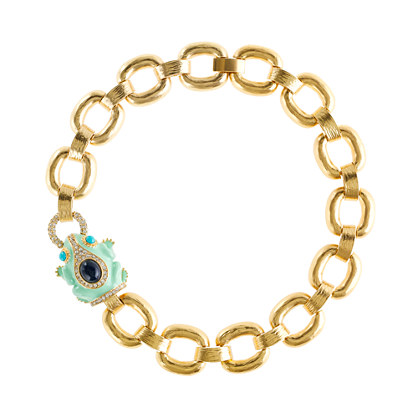 J.Crew Enameled Frog Collar Necklace in Metallic - Lyst (418 x 418 Pixel)