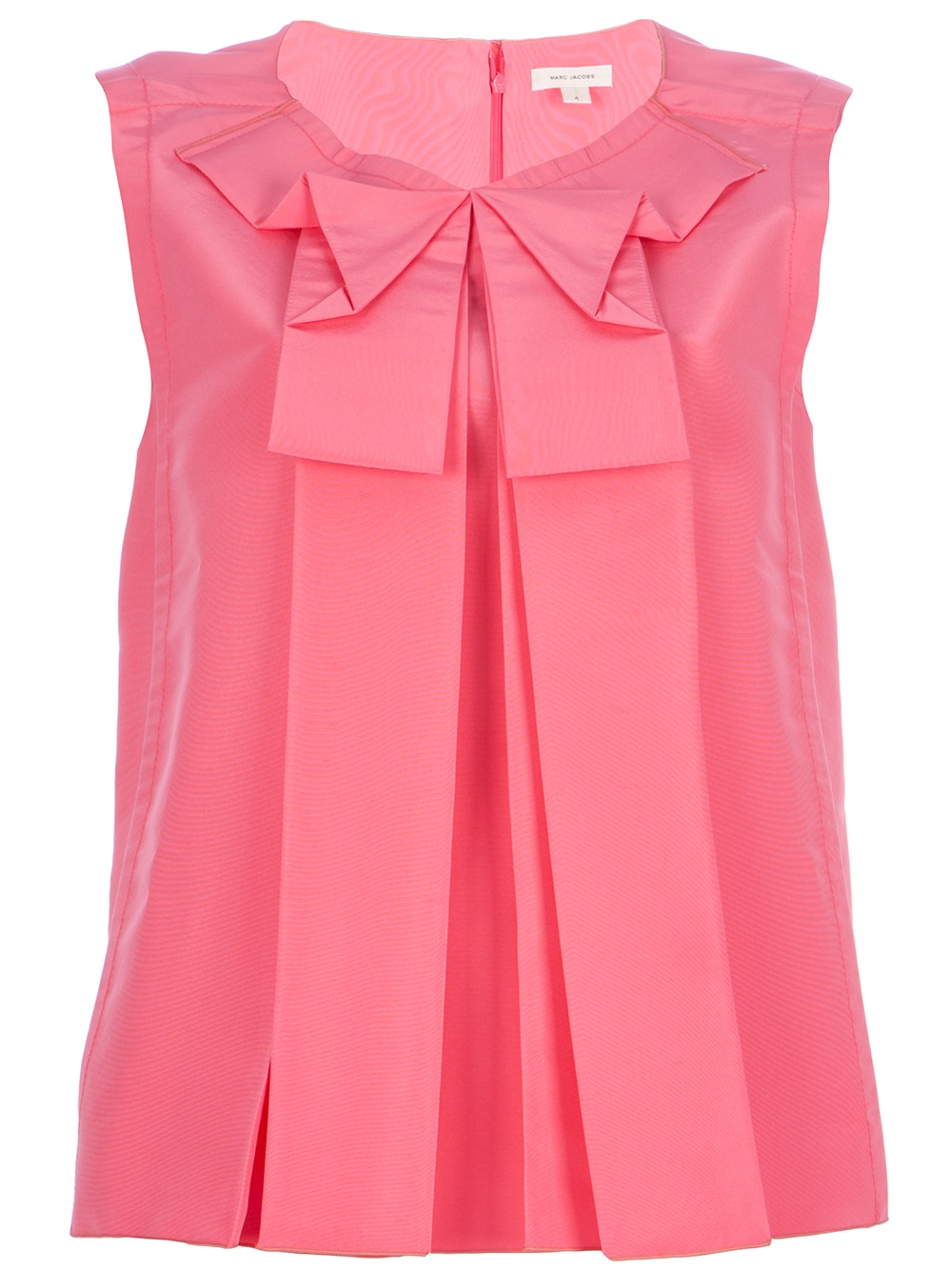 Marc Jacobs Sleeveless Pleat Top in Pink | Lyst