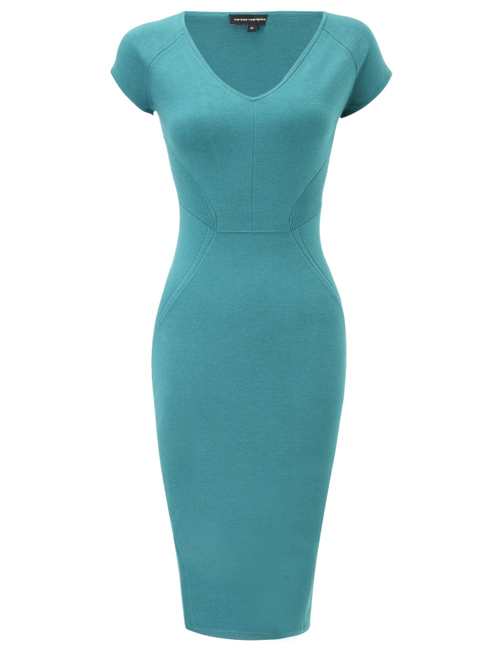 Narciso Rodriguez Silk Jersey Bodycon Dress in Blue (turquoise) | Lyst