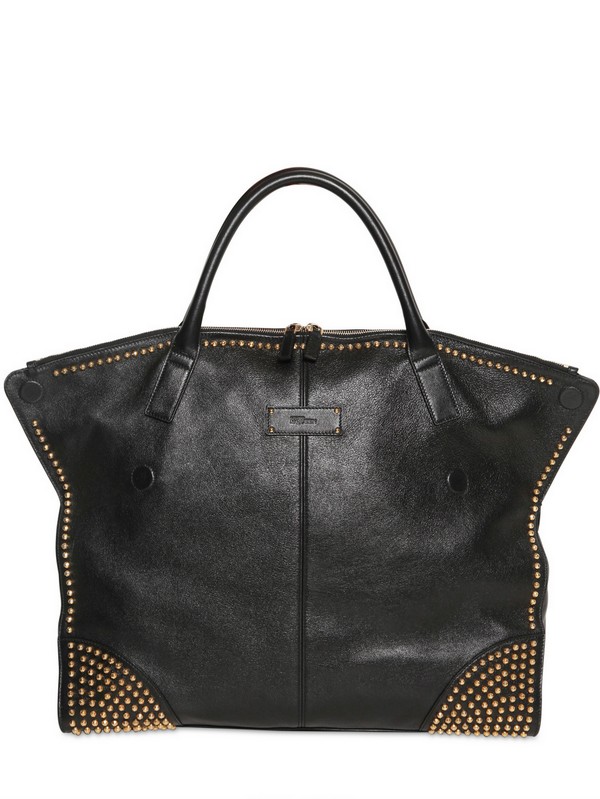 black alexander mcqueen with studs