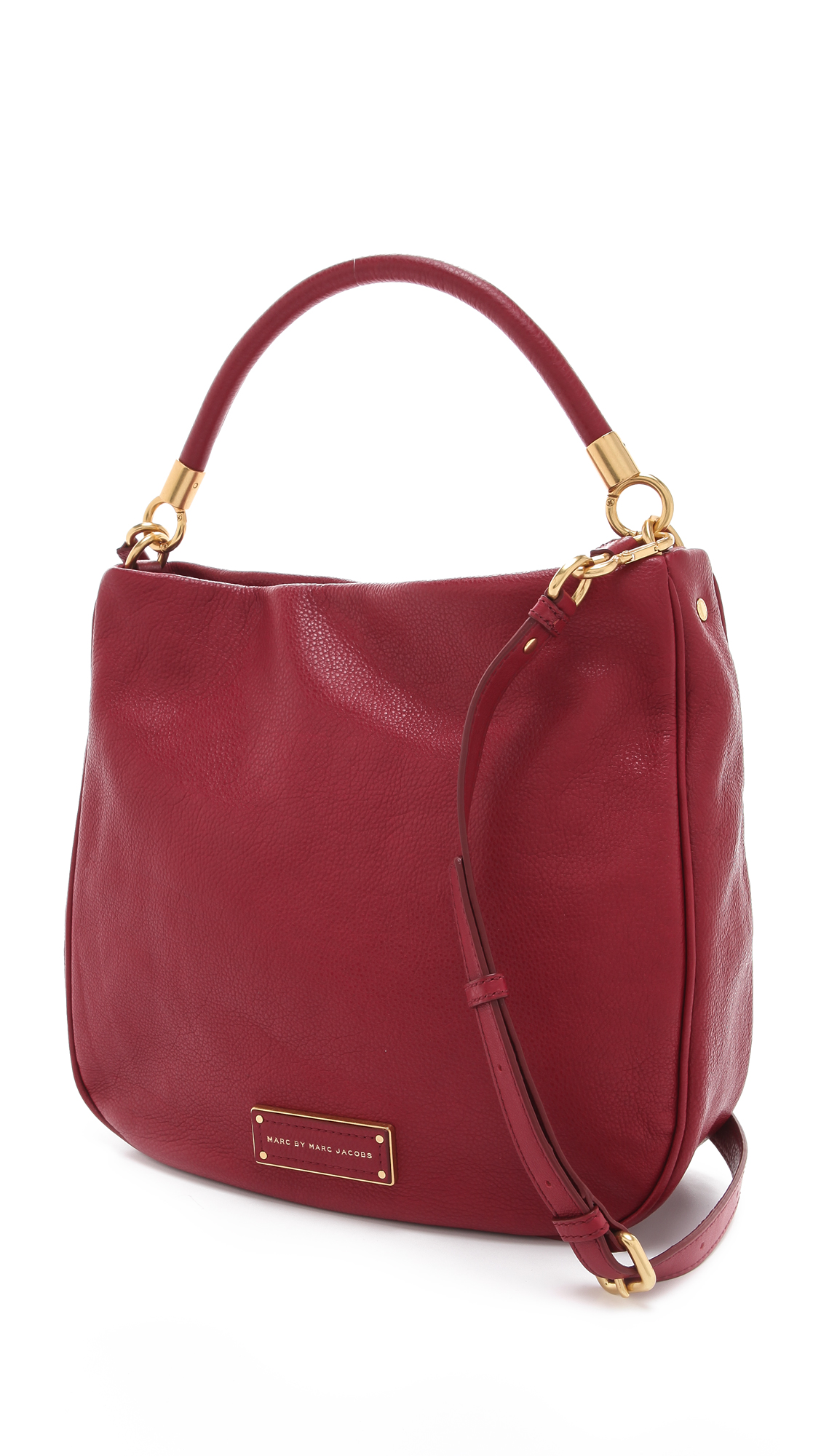 Marc By Marc Jacobs Leather Hobo Bag in Red - Lyst