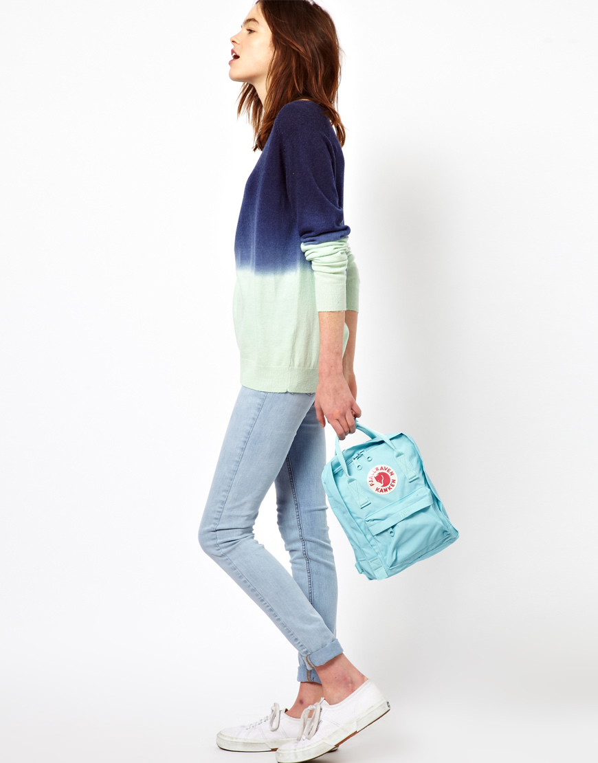 kanken sky blue mini